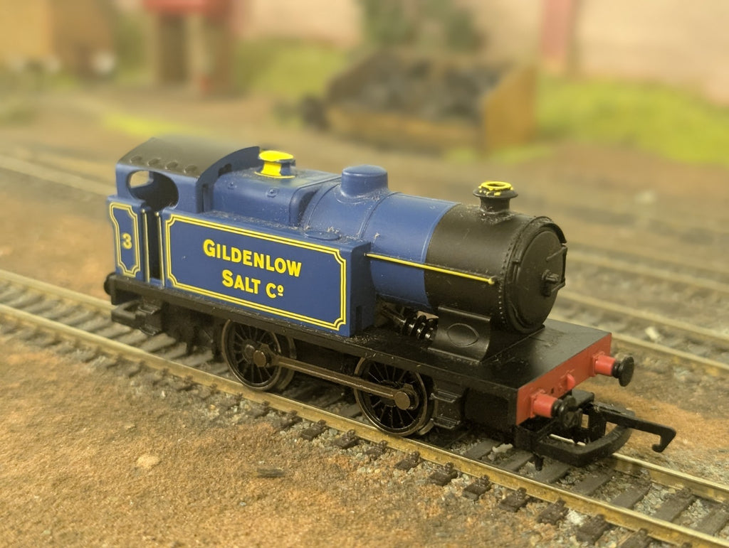 Hornby R3211 Class D 0-4-0T 3 in Gildenlow Salt Co lined Blue