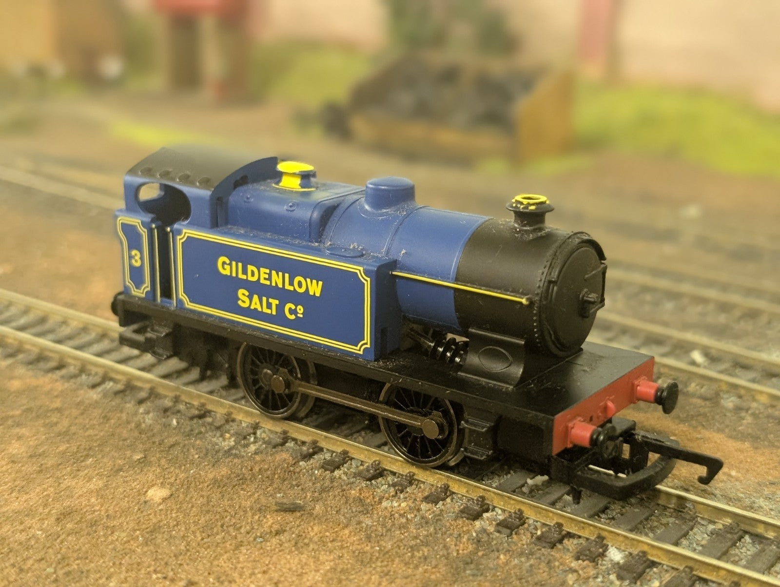 Hornby R3211 Class D 0-4-0T 3 in Gildenlow Salt Co lined Blue