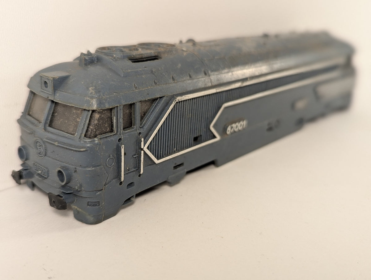 Jouef HO Gauge SNCF Class BB 67000 Locomotive Body 67001 SNCF Blue