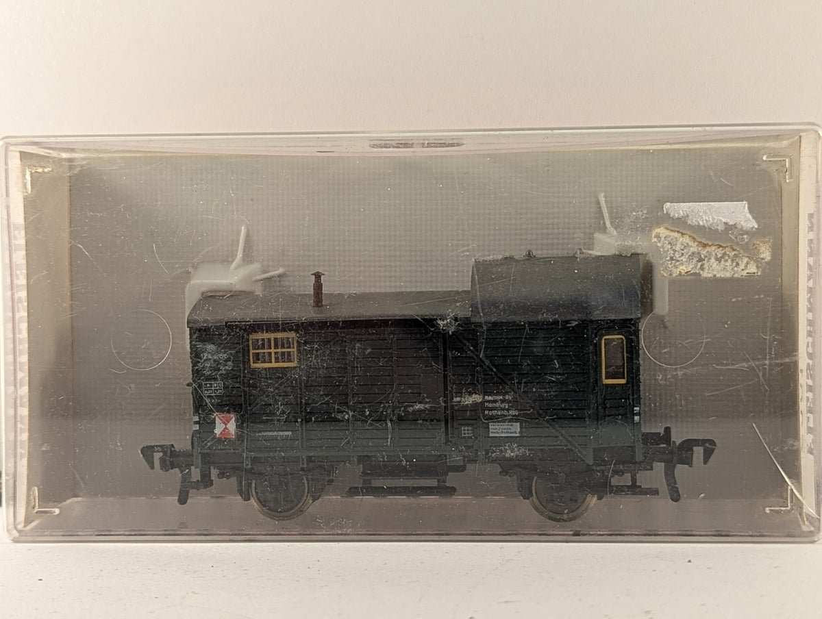Fleischmann HO Gauge DB Pwg Goods Train Baggage Van 124 206 DB Green 5301