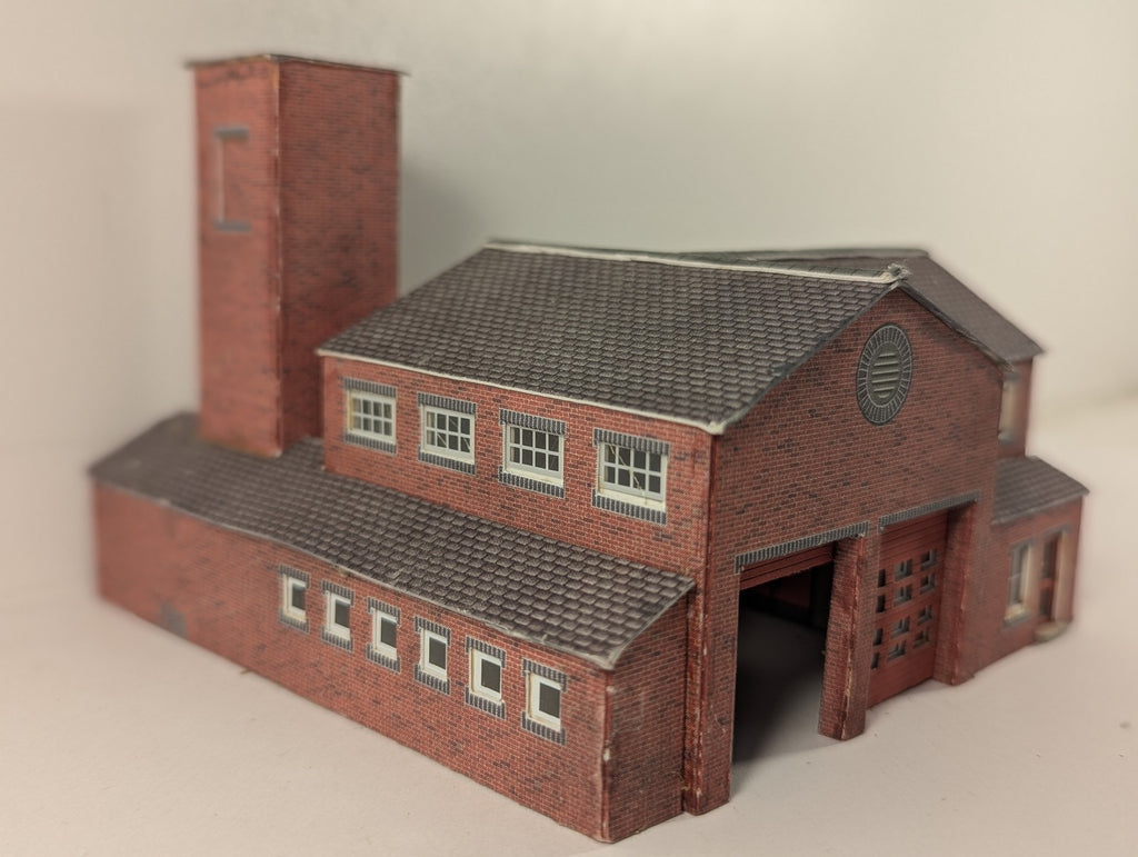 Metcalfe N Gauge Red Brick Fire Station Model Building PO258