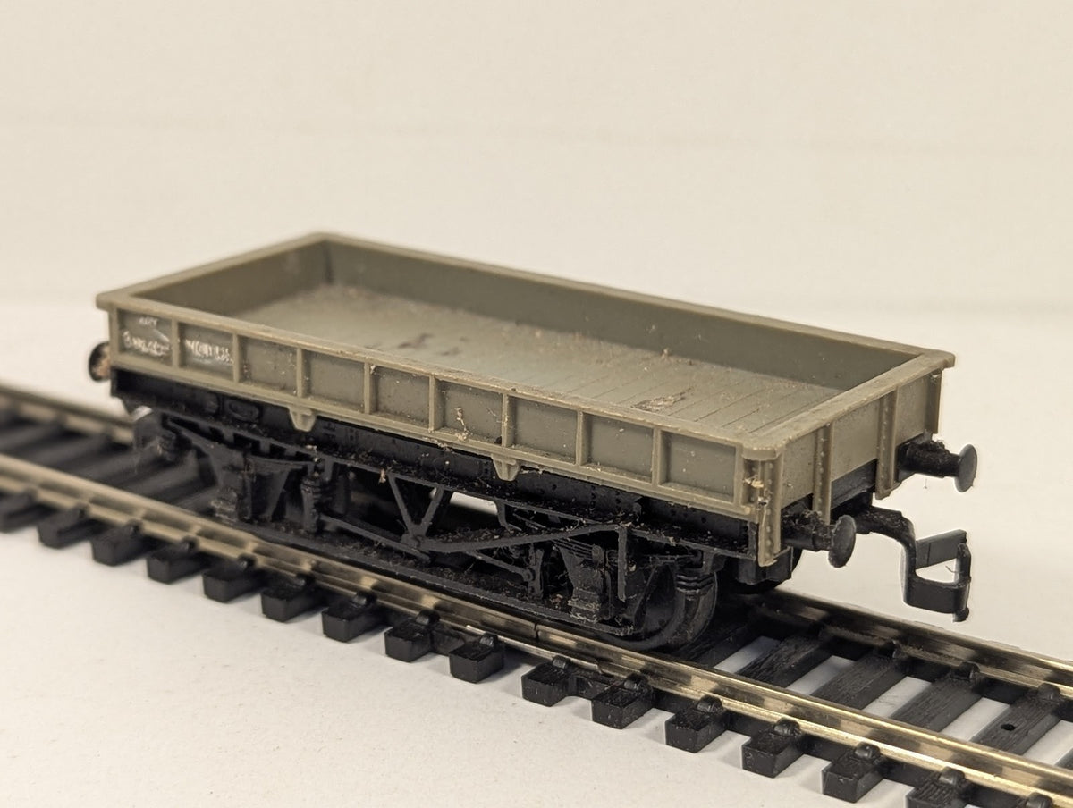 British Trix OO Gauge 20T Pig Iron Wagon Goods Wagon B74608 BR Grey Convertor