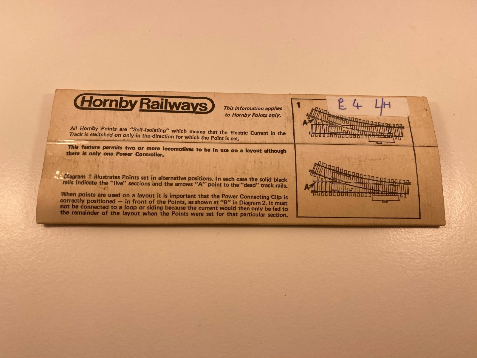 Hornby Steel Left-Hand Points – OO Gauge