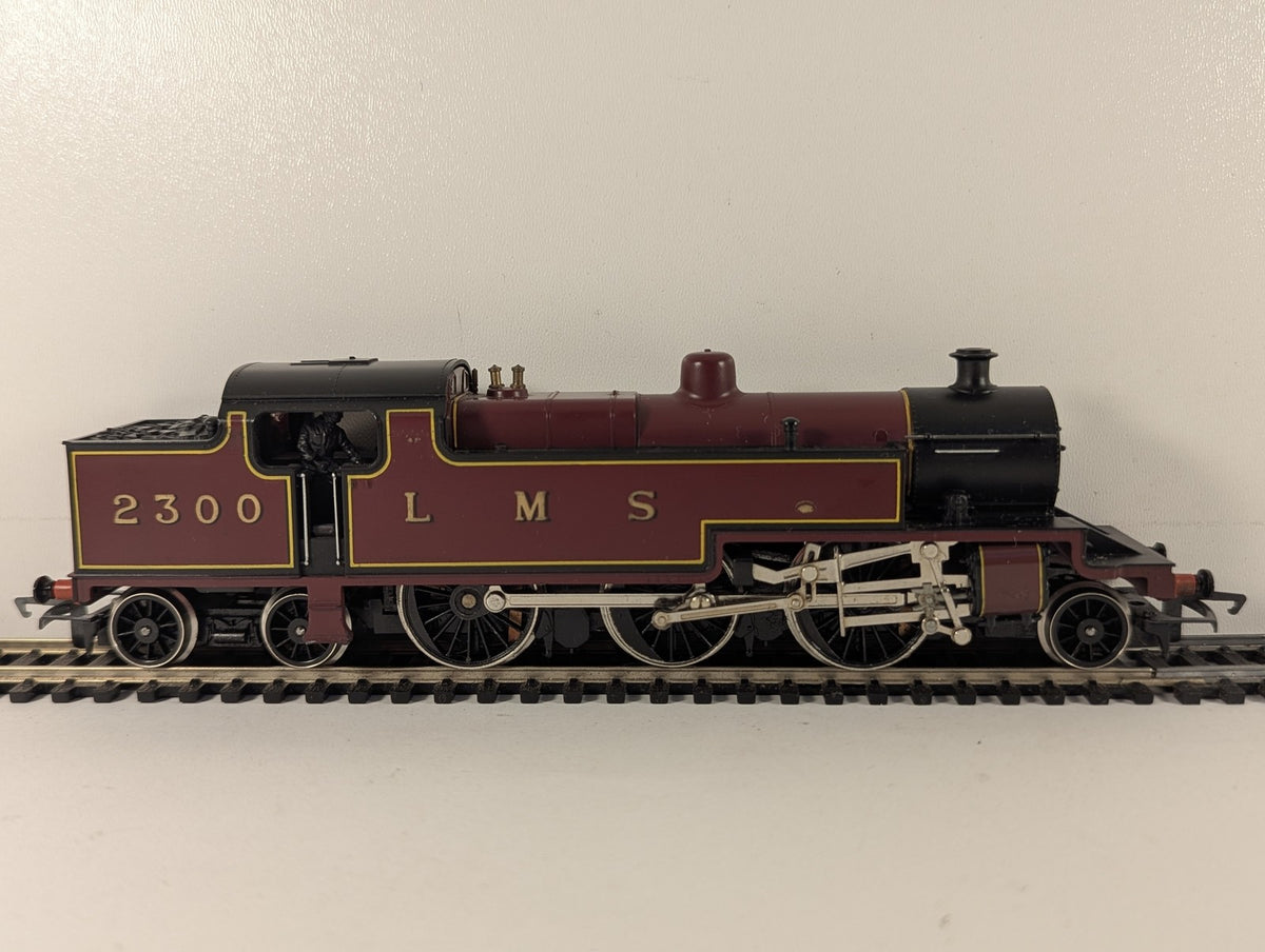 Hornby OO Gauge Class 4P Fowler 2-6-4T Steam Locomotive 2300 LMS Crimson Lake