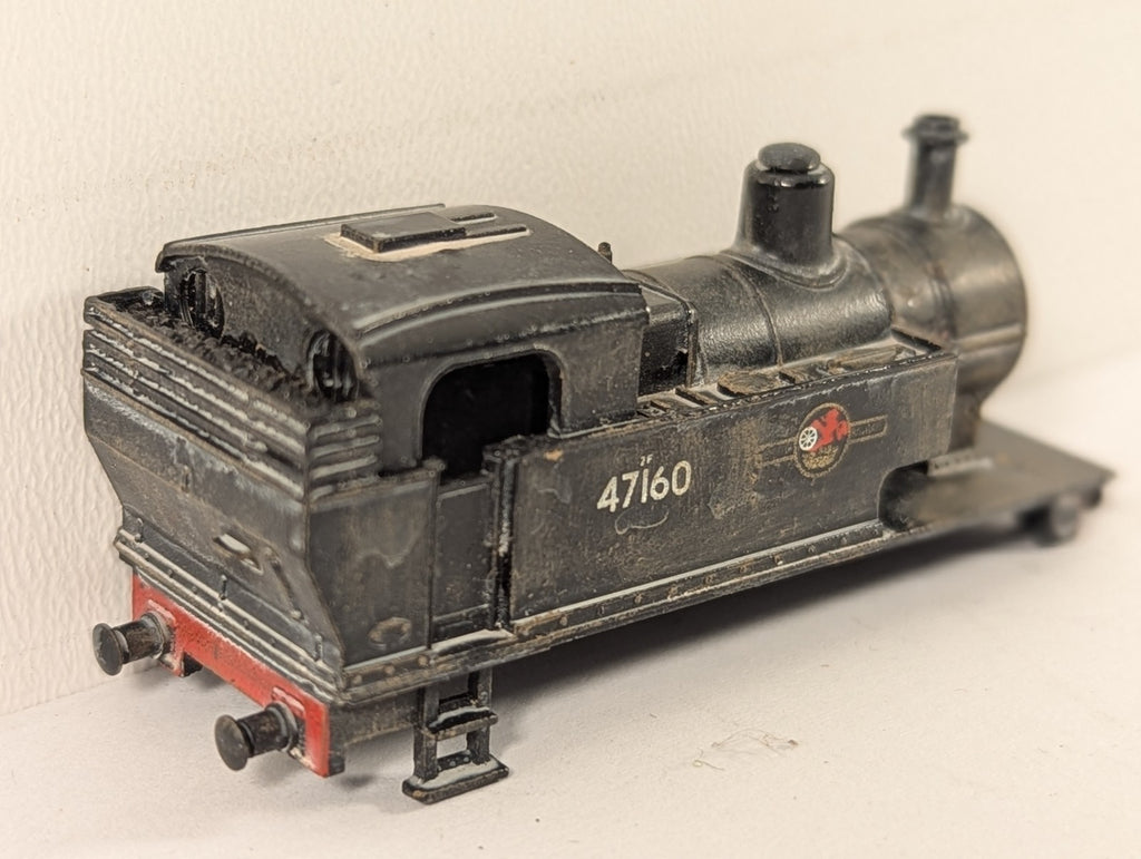 Minitrix N Gauge LMS Fowler Class 2F 0-6-0T Body Shell BR Black - Spares/Repairs