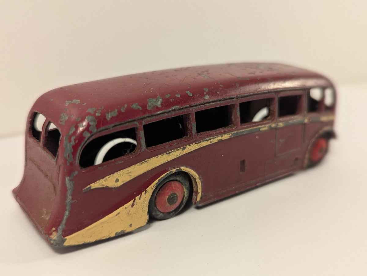 Dinky Toys 281 Luxury Coach – Maroon & Cream (1950s)