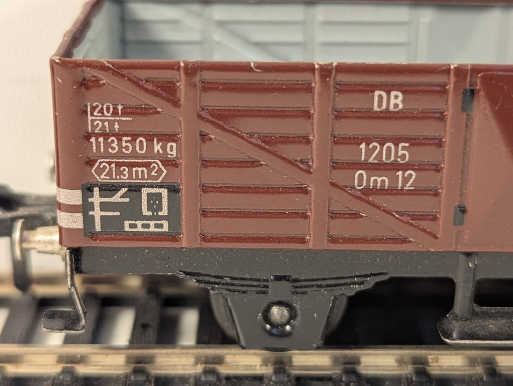 Fleischmann HO Gauge DB Om 12 Open Wagon 1205 DB Brown 1405