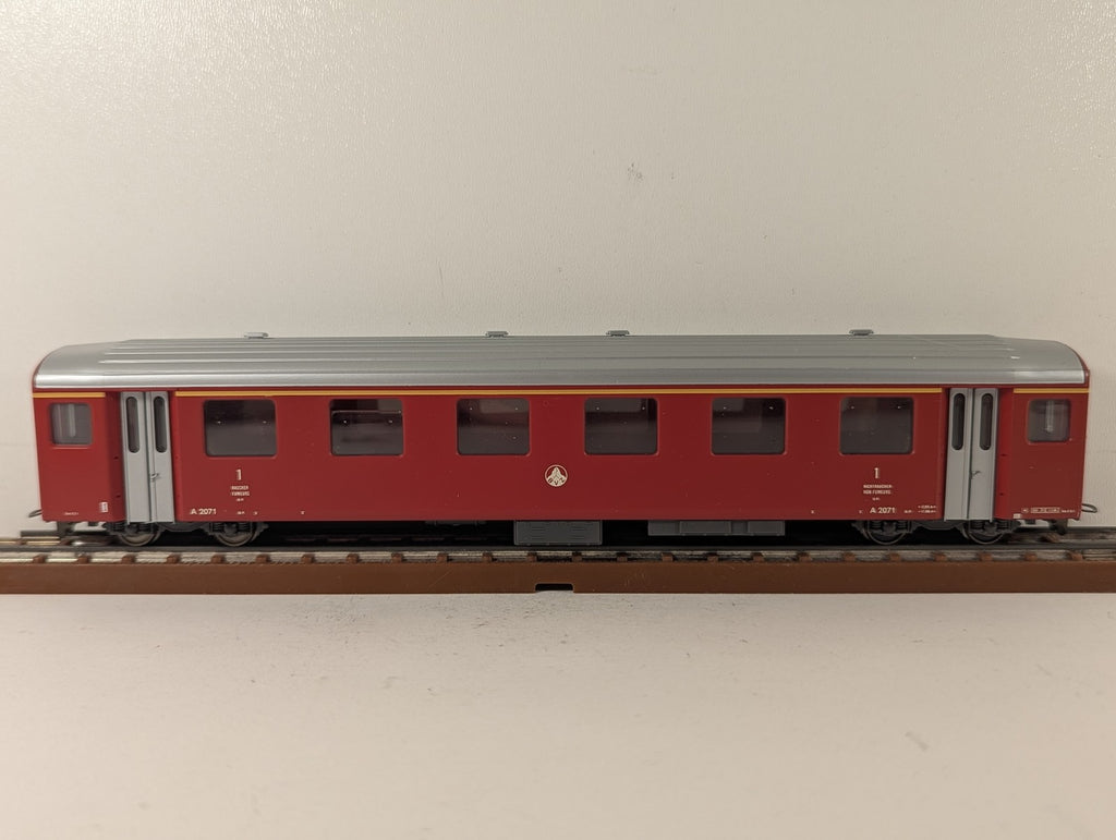 Bemo H0m BVZ 1st Class Coach Passenger Coach A 2071 BVZ Red 3276 501