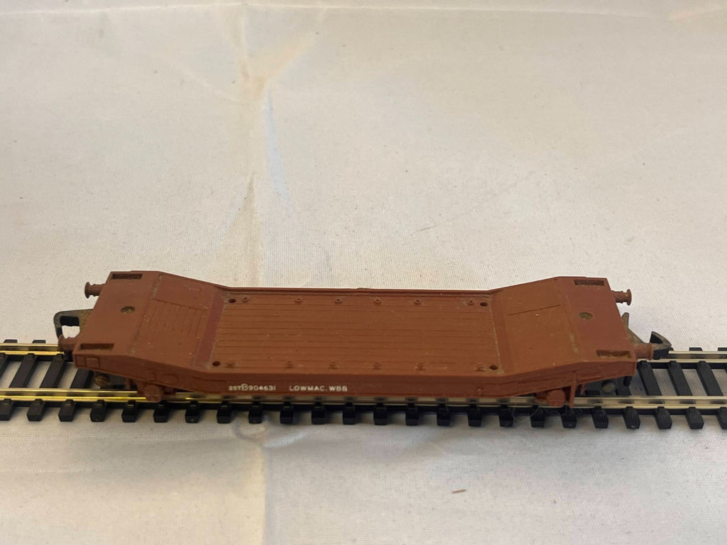 Hornby Dublo 4652 OO Gauge Brown Machine Wagon Lowmac Boxed