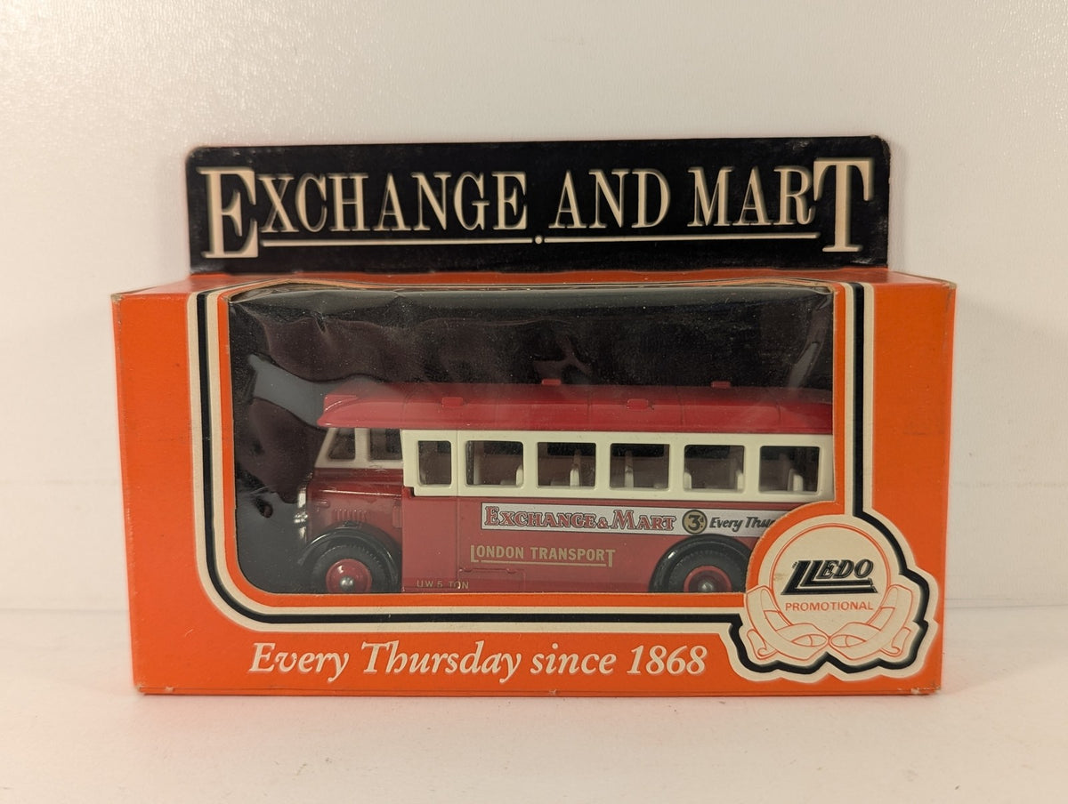 Lledo Exchange & Mart London Transport Single Decker Bus Die-cast Model Bus