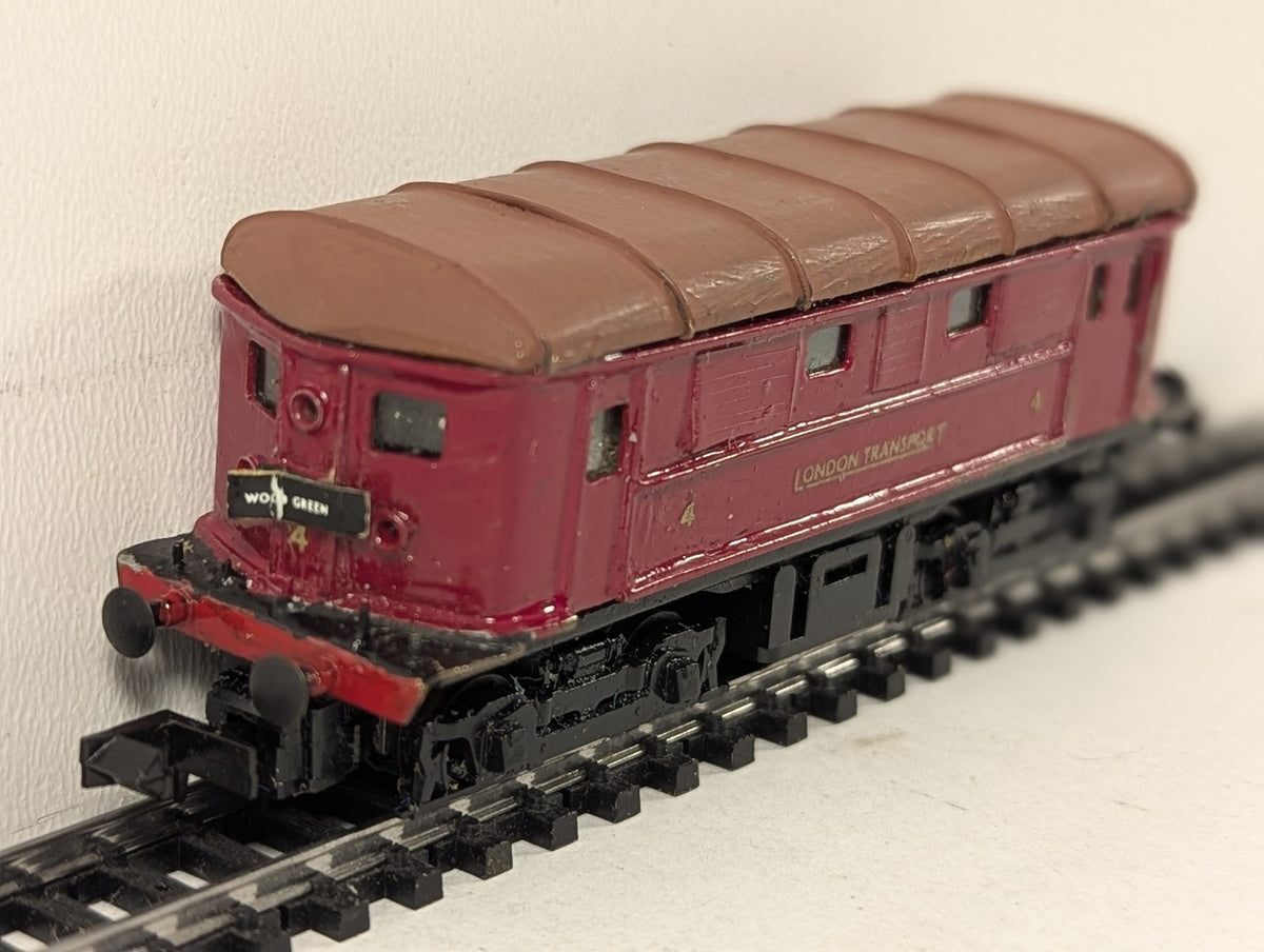 Minitrix N Gauge London Transport Battery Locomotive No. 4 Electric Locomotive