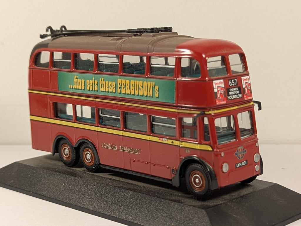 Atlas Editions 1:76 3 Axle Q1 Trolley Bus Die-cast Trolleybus 1891