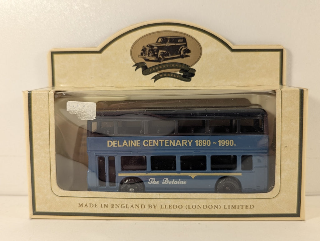 Lledo Double Decker Bus Delaine Centenary 1890-1990 Die-cast Model Bus