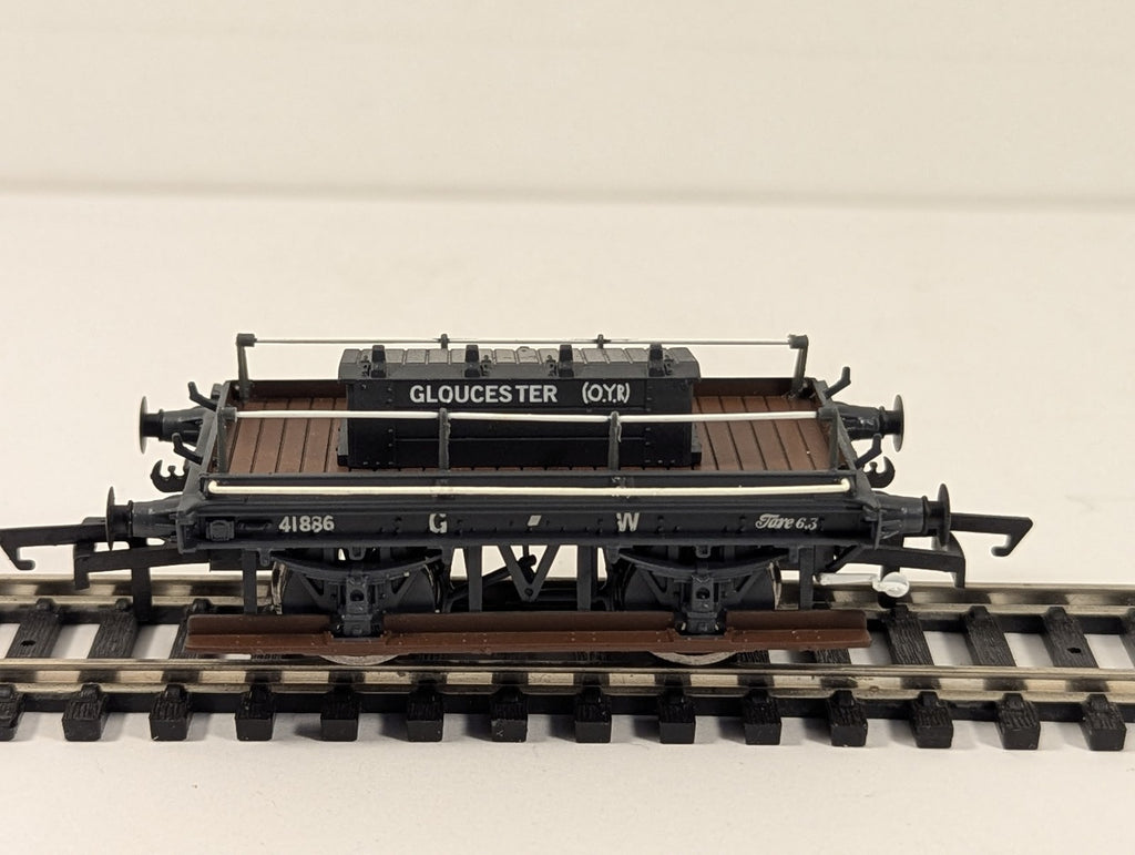 Hornby OO Gauge GWR Shunters Truck Gloucester Goods Wagon 41836 GWR Grey R6642A