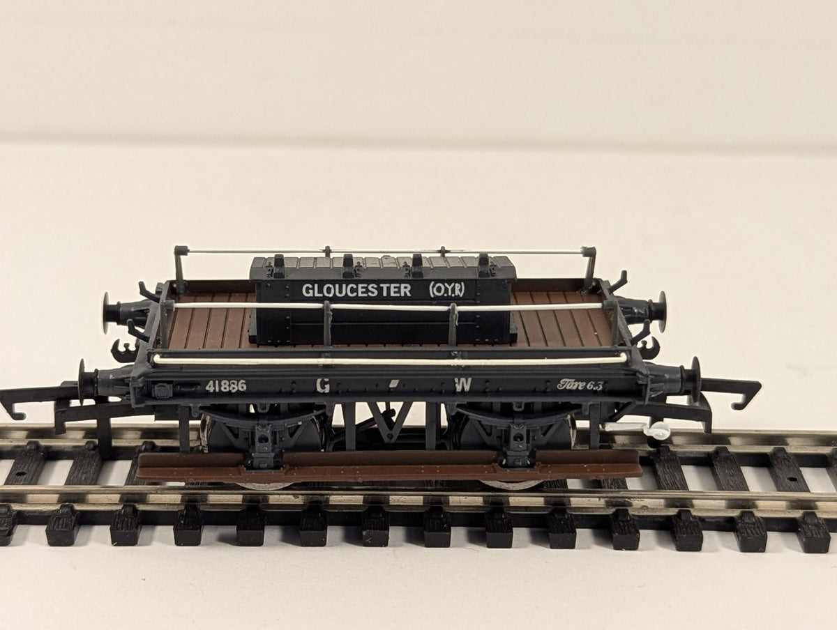 Hornby OO Gauge GWR Shunters Truck Gloucester Goods Wagon 41836 GWR Grey R6642A