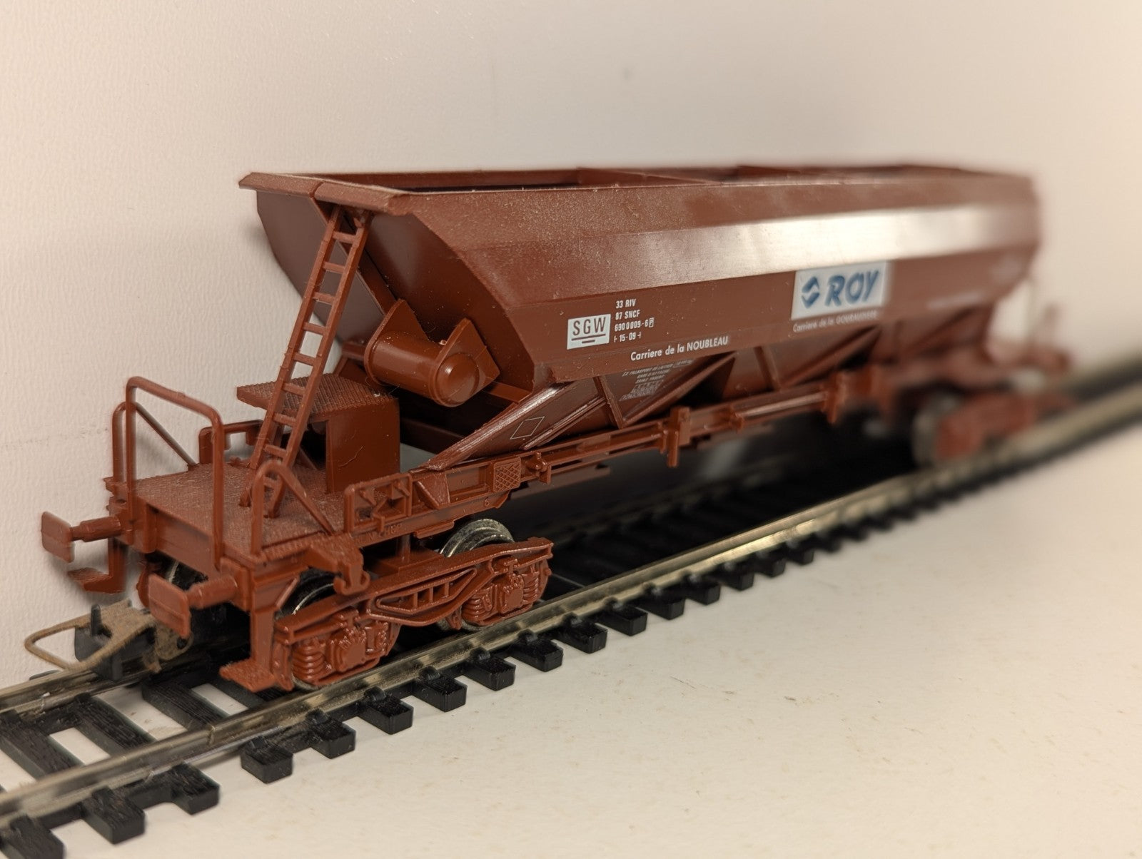 Jouef HO Gauge Wagon Trémie Roy Goods Wagon 690 0 009-6 SGW Brown