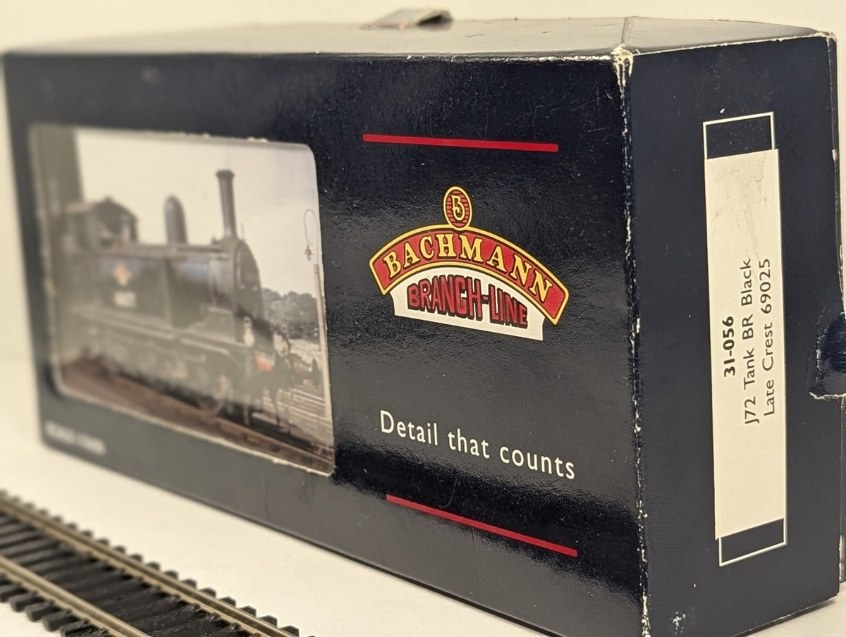 Bachmann OO Gauge Class J72 0-6-0T Steam Locomotive 69025 BR Black 31-056