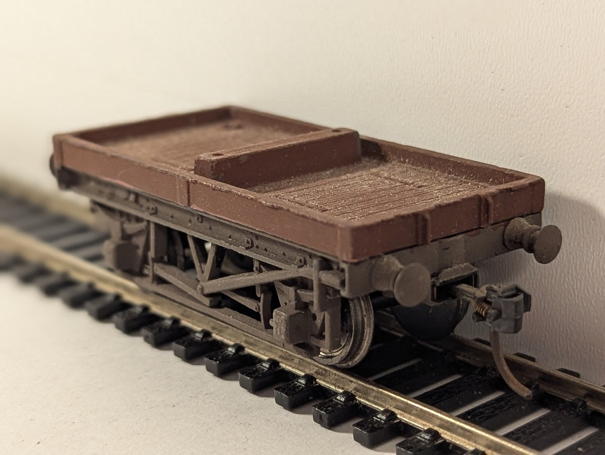 Kitbuilt OO Gauge 10-Ton Single Bolster Wagon Goods Wagon Brown 4610
