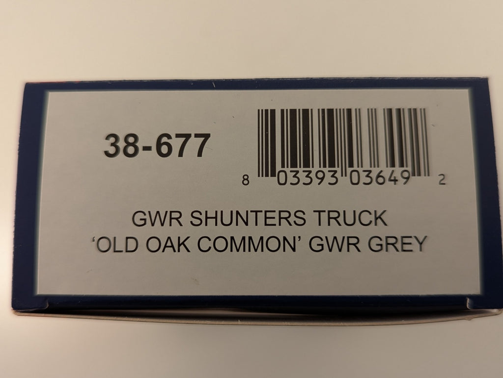 Bachmann 38-677 GWR Shunters Truck 'Old Oak Common'