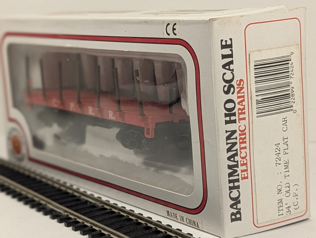 Bachmann HO Gauge 34' Old Time Flat Car Central Pacific Railroad (C.P.R.R.)