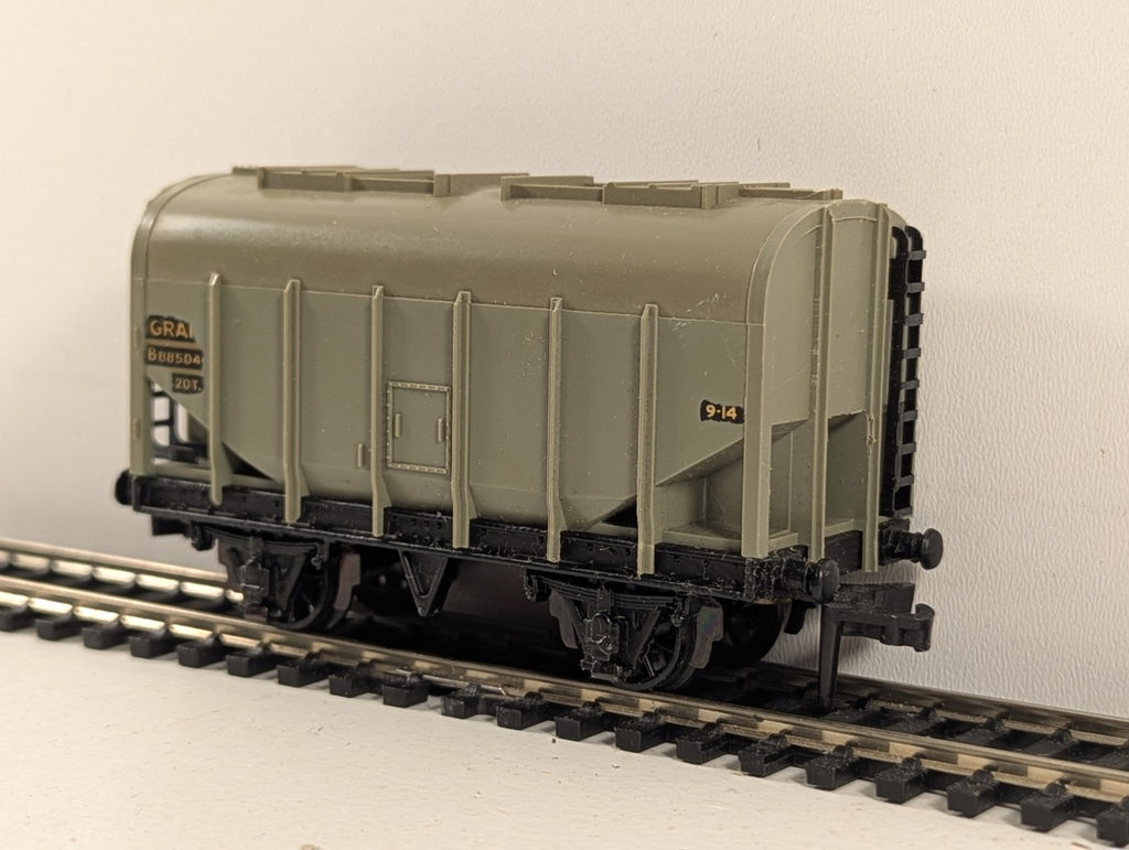 Hornby Dublo 32067 OO Gauge Grey 20-Ton Bulk Grain Wagon - Boxed