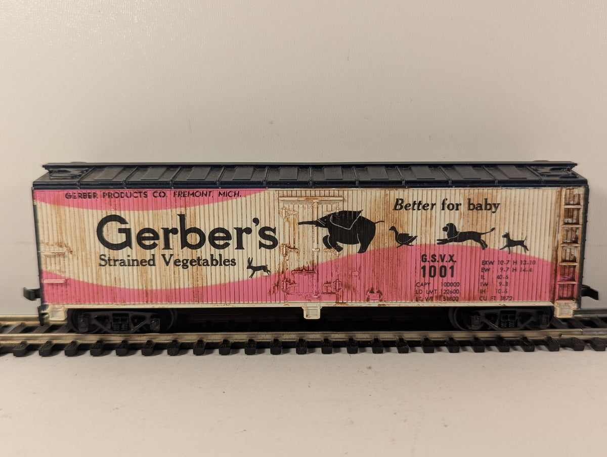 Tyco HO Scale Gerber's Woodside Reefer Goods Wagon GSVX 1001