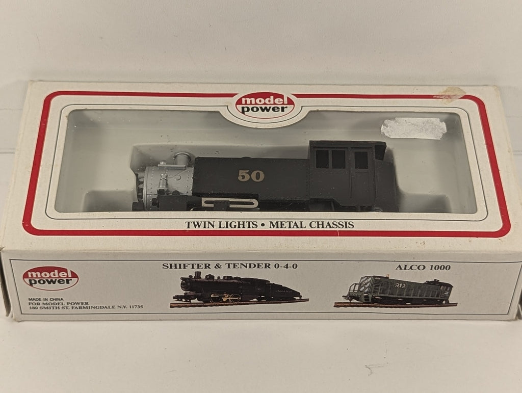 Model Power HO Scale 0-4-0 Steam Locomotive 50 Santa Fe 6500