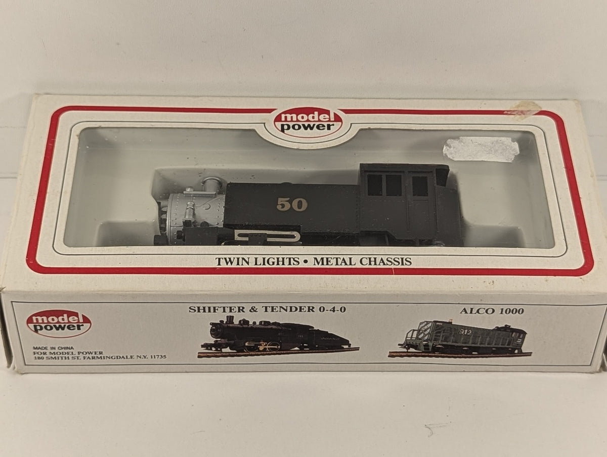 Model Power HO Scale 0-4-0 Steam Locomotive 50 Santa Fe 6500