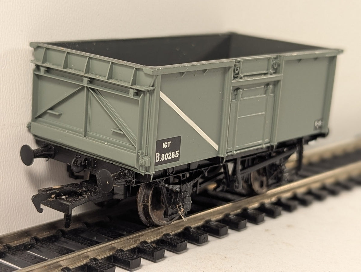 Bachmann OO Gauge BR 16-Ton Mineral Wagon Goods Wagon B80285 BR Grey