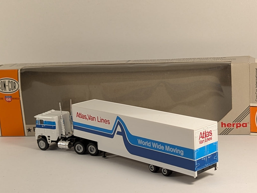 Con-Cor HO Scale Atlas Van Lines Cabover Articulated Truck