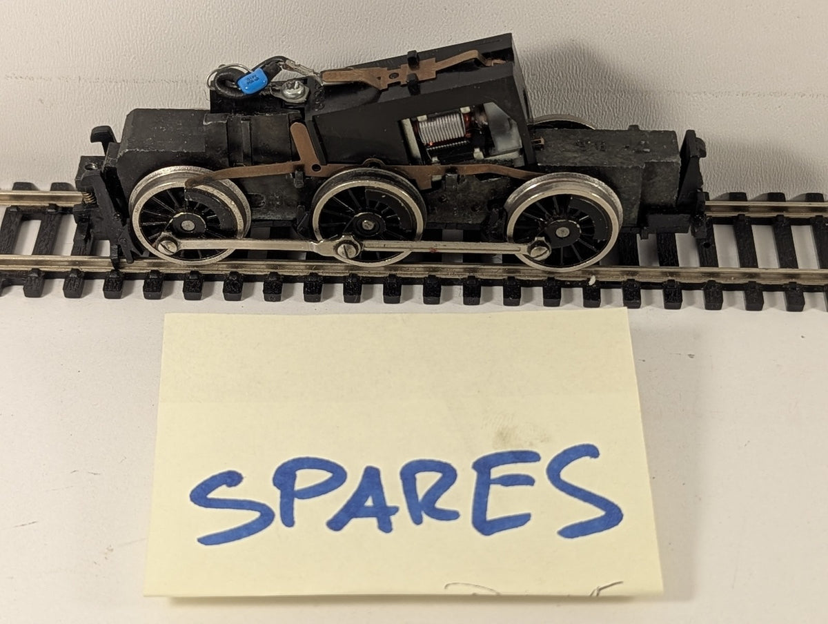 Hornby OO Gauge 0-6-0 Locomotive Chassis Black Spares or Repair