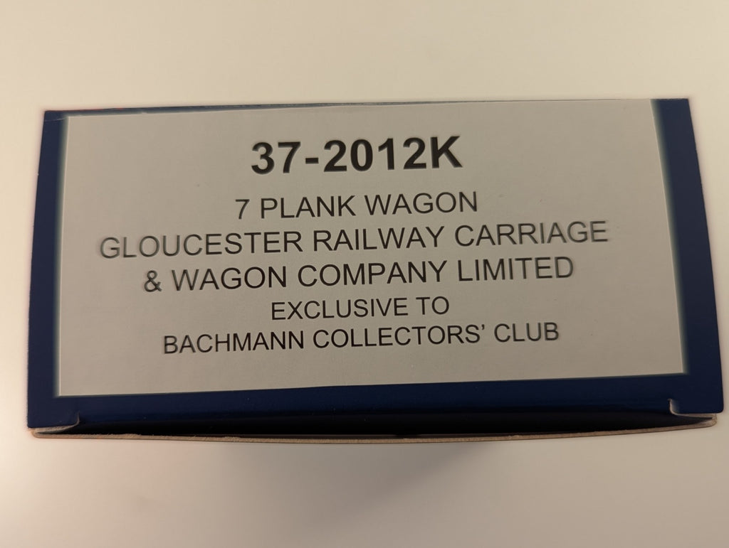 Bachmann 37-2012K 7 Plank Wagon Gloucester Railway Carriage & Wagon Company Ltd