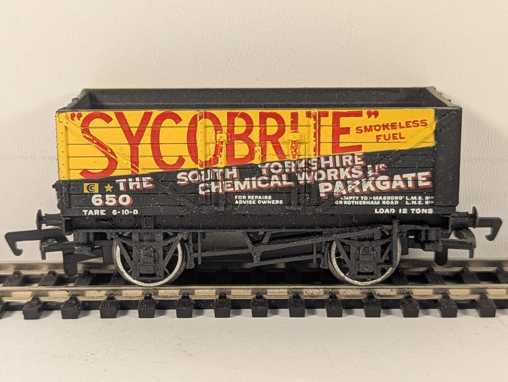 Bachmann OO Gauge 7 Plank Wagon 'Sycobrite' Goods Wagon 650