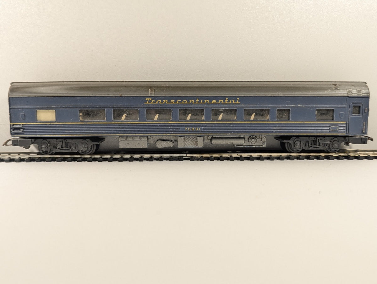 Tri-ang OO Gauge Transcontinental Passenger Coach 70831 Transcontinental Blue