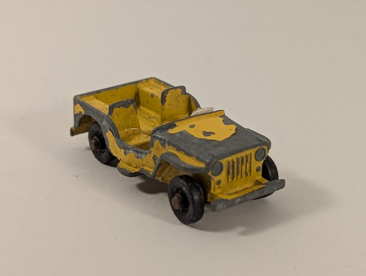 Matchbox Willys Jeep Die-cast Vehicle Yellow 72a