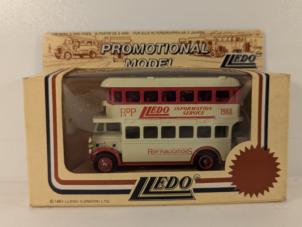 Lledo Double Decker Bus Die-cast Vehicle 1988