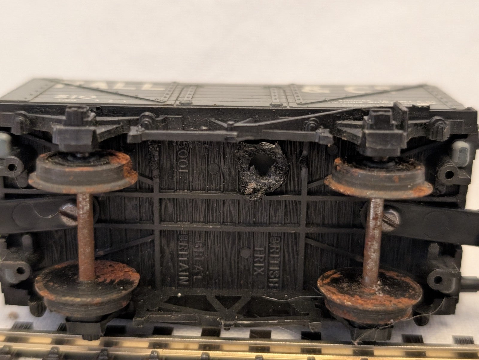 British Trix OO Gauge Private Owner 7-Plank Open Wagon 510 Hall & Co