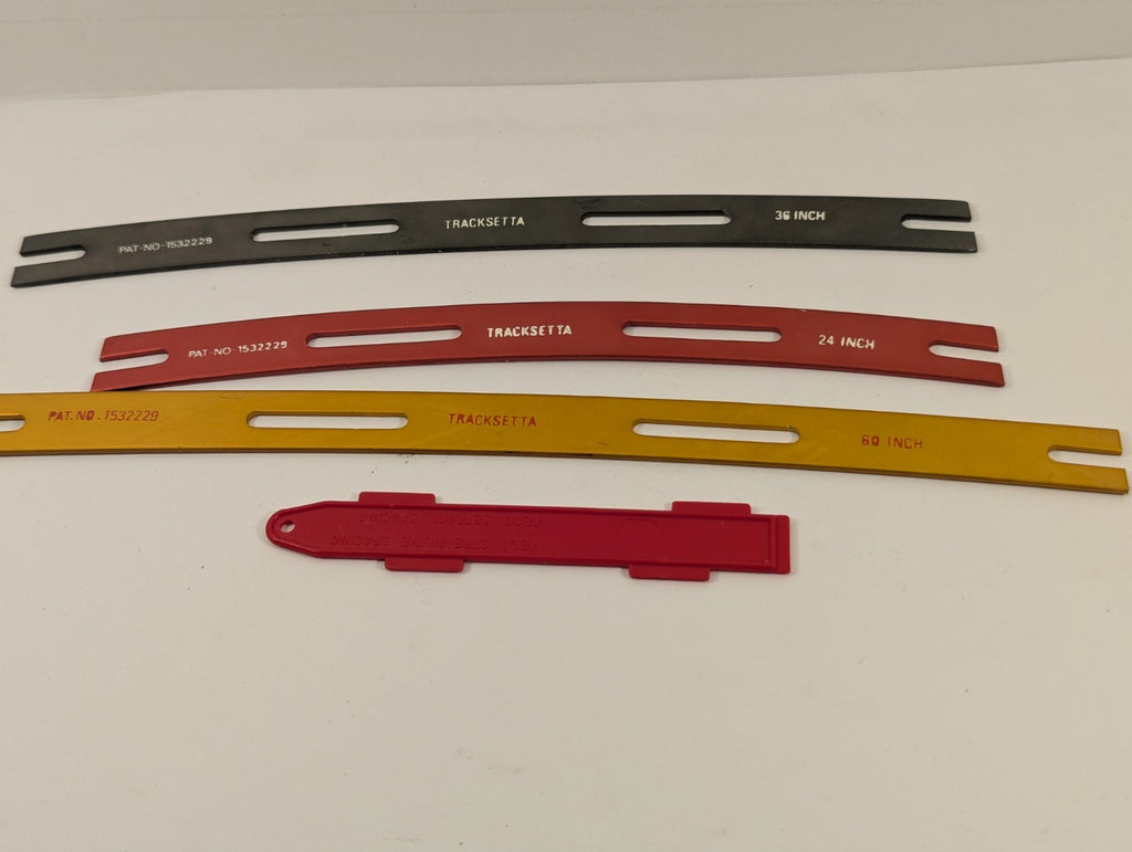 Tracksetta OO Gauge Curve Templates and Spacing Gauge Track Laying Tools