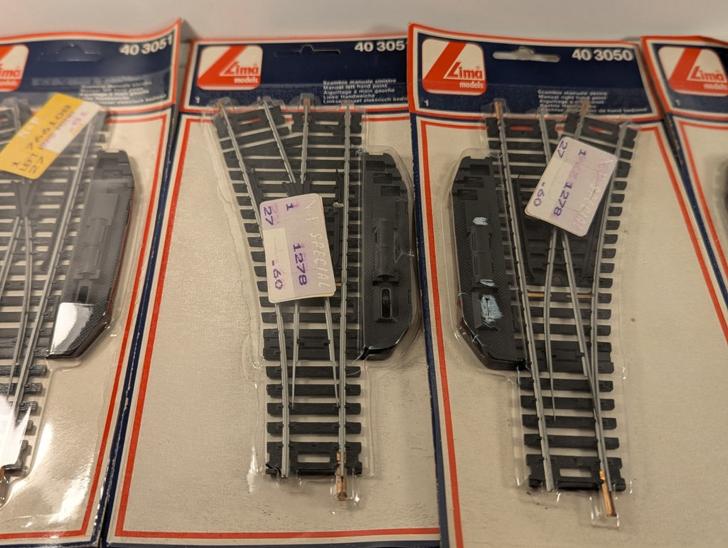 Lima OO Gauge 40 3050 40 3051 Left and Right Hand Manual Points Job
