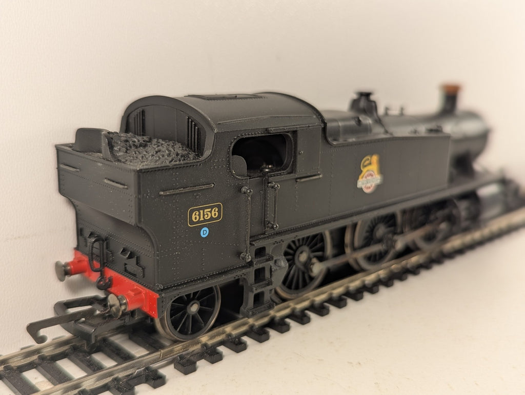 Hornby OO Gauge Class 61XX 2-6-2T Steam Locomotive 6156 BR Black (Early Emblem)