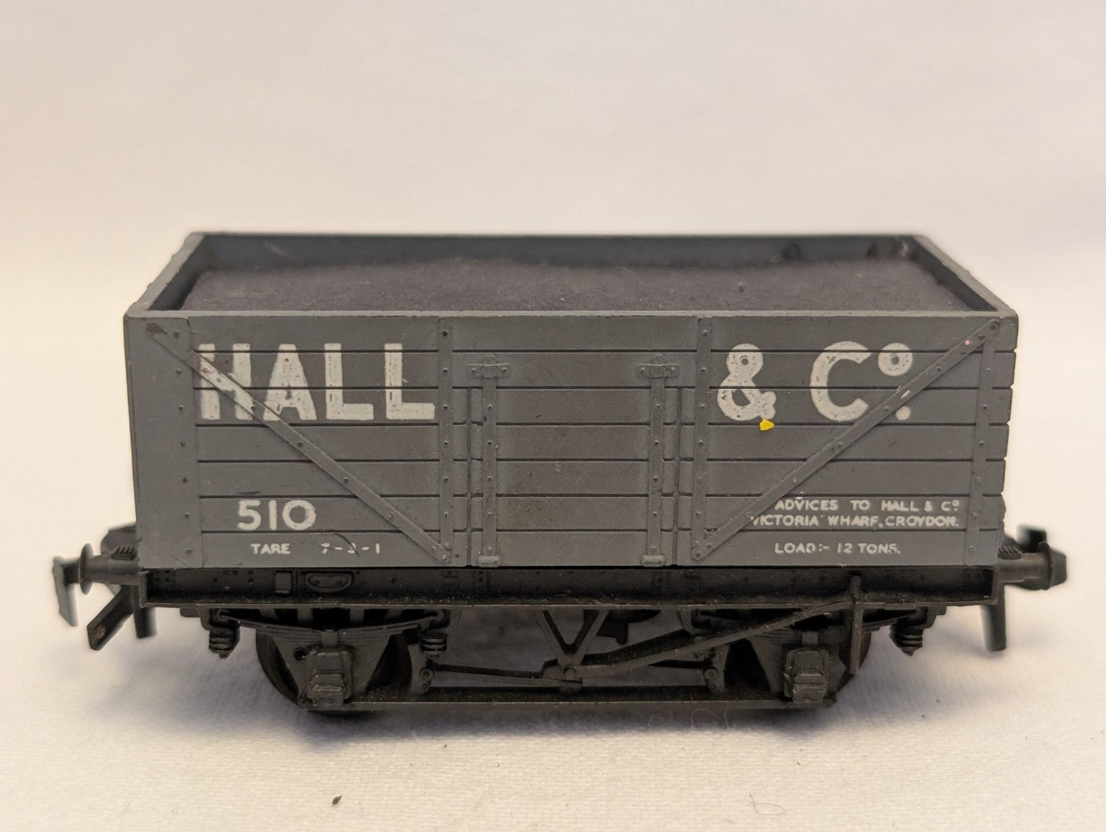 Trix OO Gauge 7 Plank Open Wagon 'Hall & Co' Goods Wagon 510 Hall