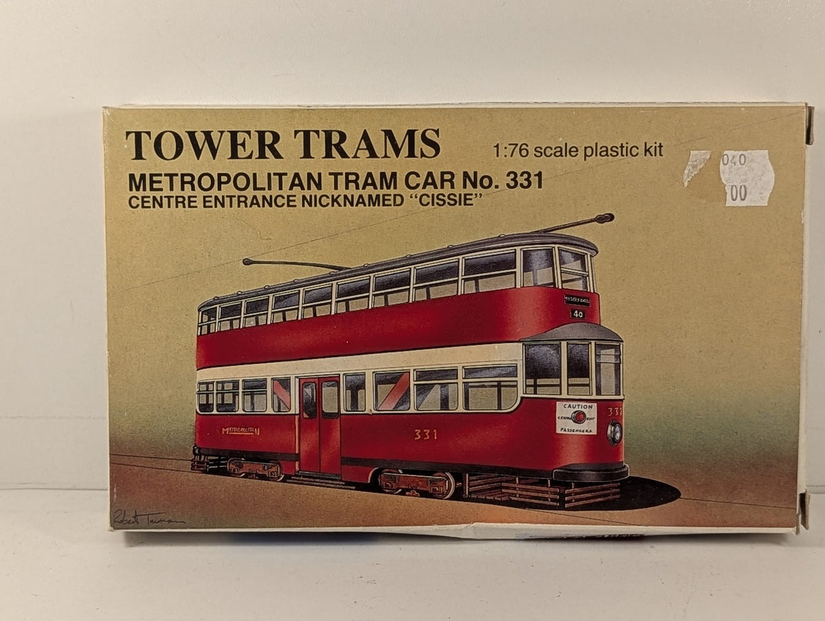Tower Trams 1:76 Metropolitan Tram Car No. 331 Centre Entrance 'Cissie'