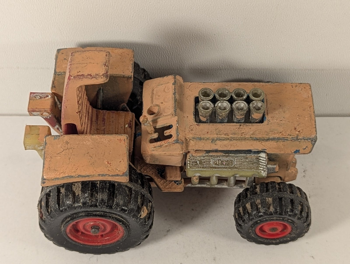 Matchbox Super Kings Mod Tractor Die-cast Model Peach / Orange (Overpainted) K-3