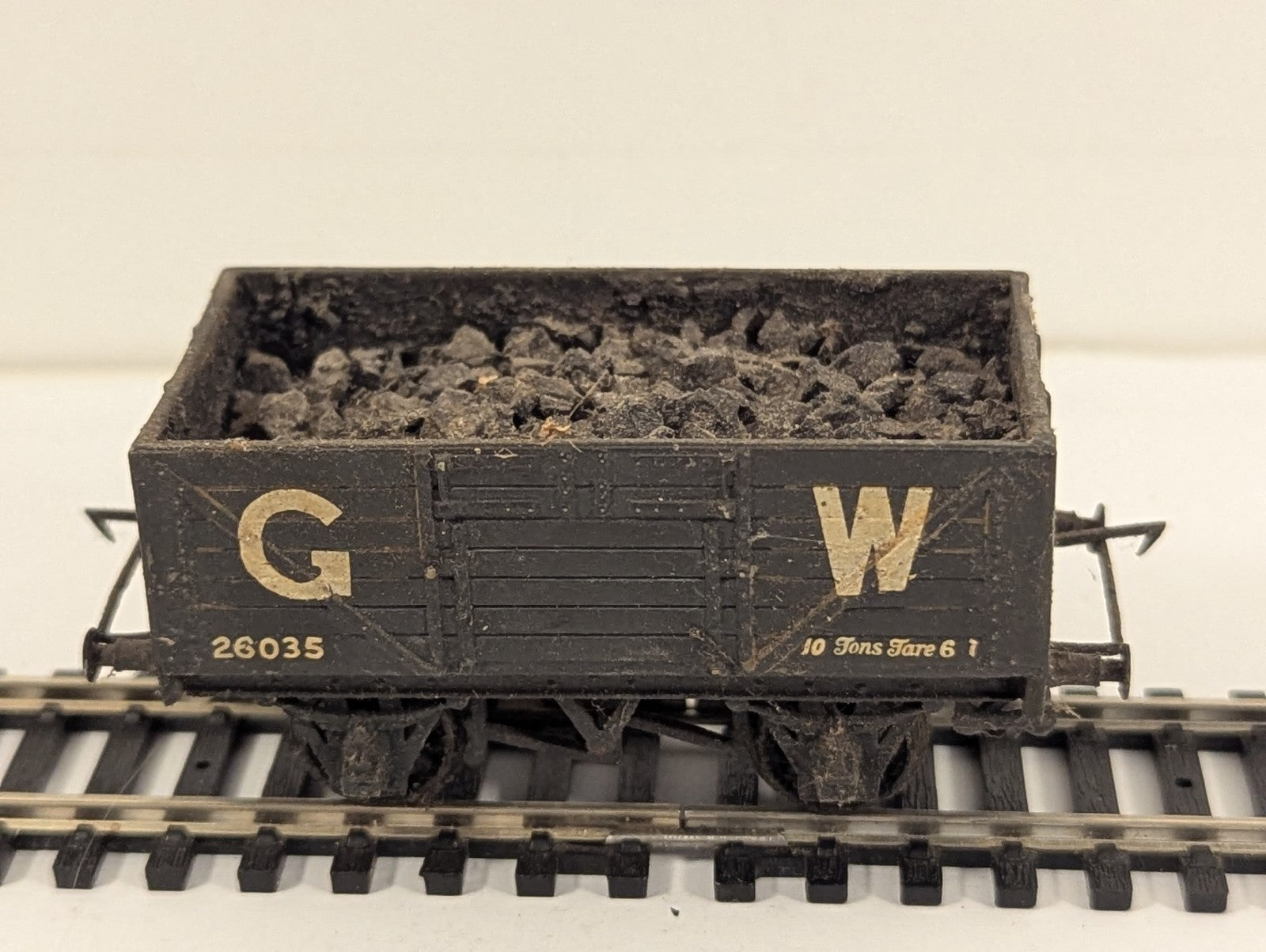 Kit Built OO Gauge GWR 5 Plank Open Wagon with Coal Load Goods Wagon 260