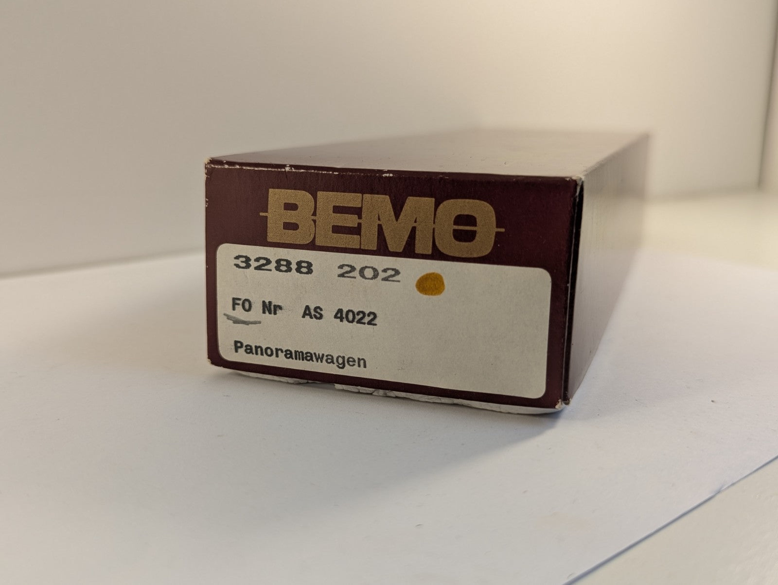 Bemo 3288 202 HOe Gauge Furka-Oberalp Glacier Express First Class coach - boxed