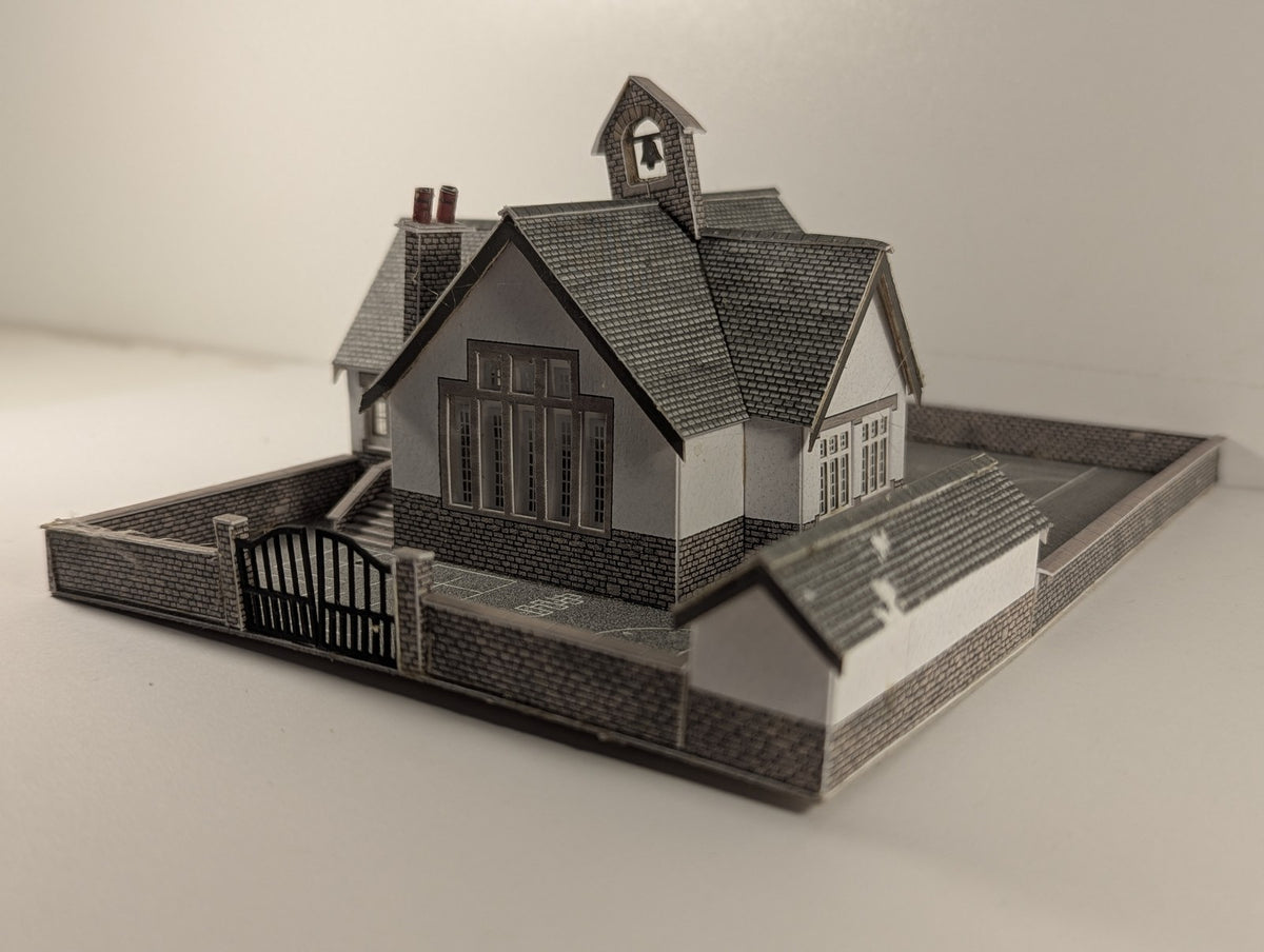 Metcalfe N Gauge Village School Model Building PO253