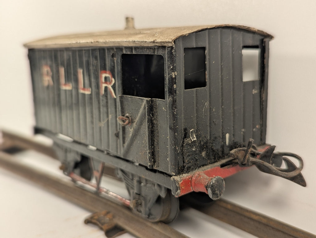 Hornby O Gauge No. 1 Goods Brake Van RLLR Repainted Black
