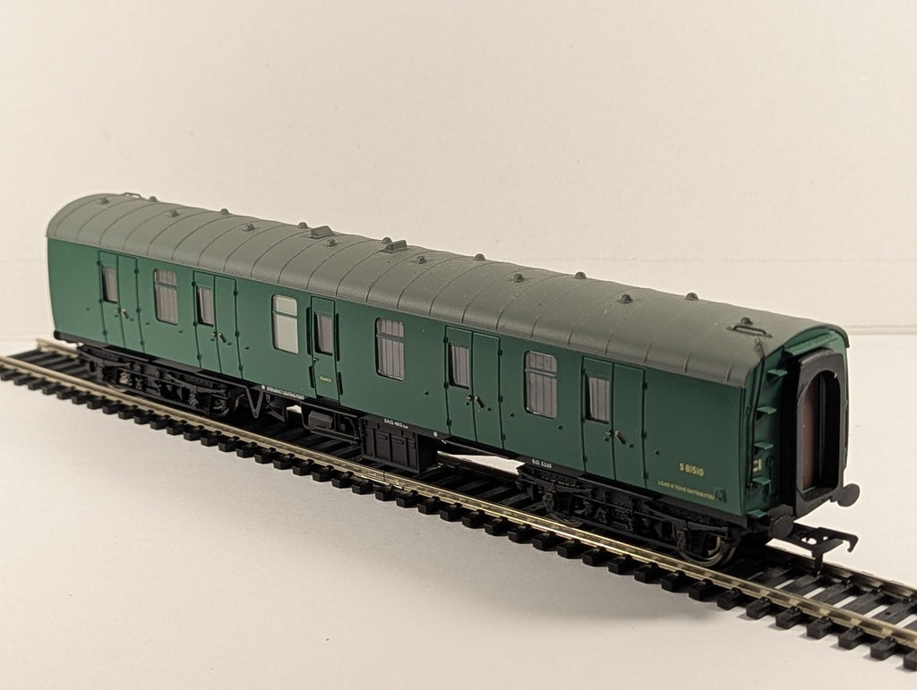 Bachmann OO Gauge BR Mk1 Full Brake BG Passenger Coach S81510 BR Southern Green