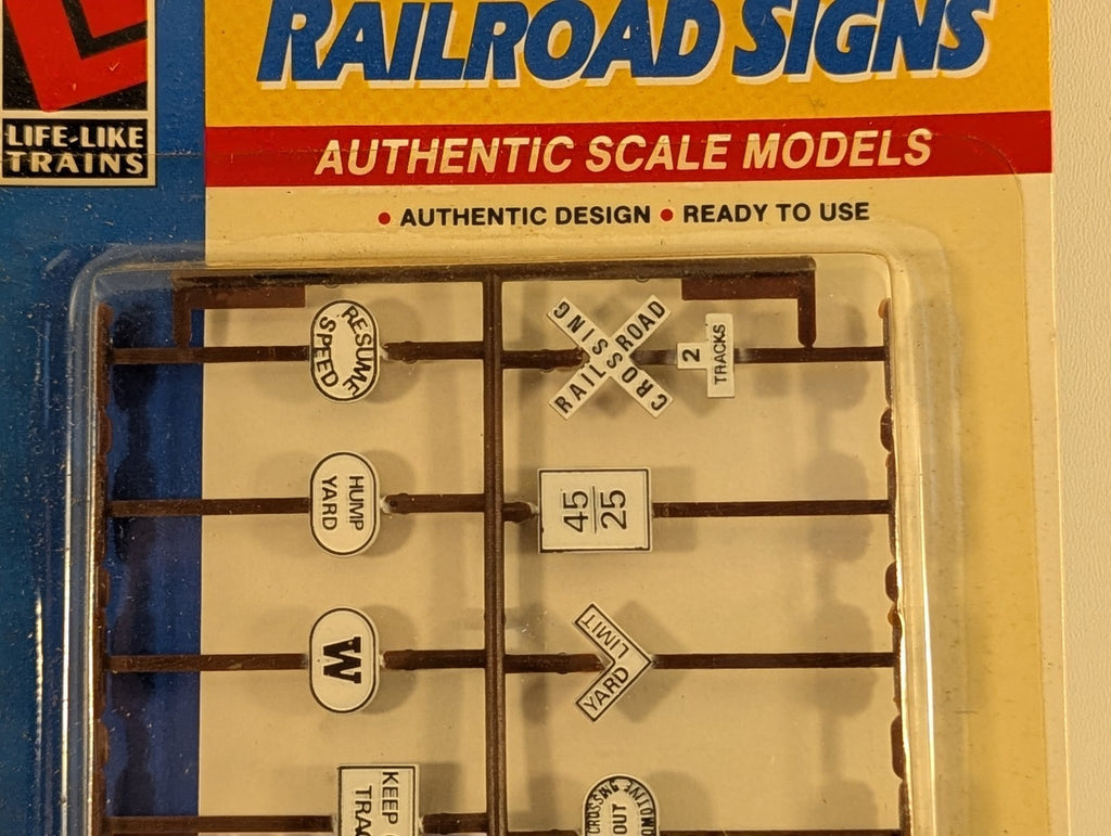 Life-Like HO Scale Railroad Signs Accessories 1125