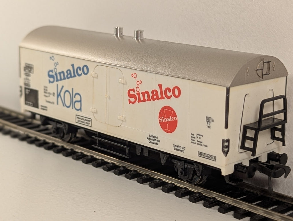Herkat HO 2-Axle Refrigerated Wagon Sinalco Kola DB boxed